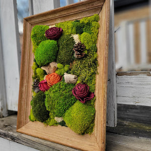 Moss Art — 11.75 x 15 x 2"